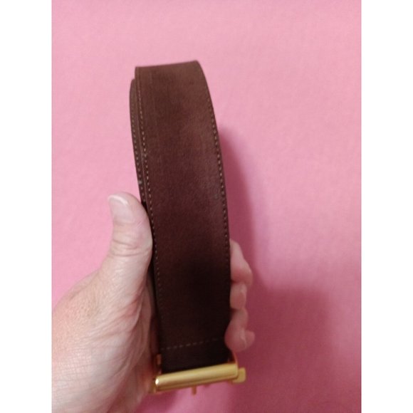 Women\'s Express Genuine Leather Brown Belt 33\